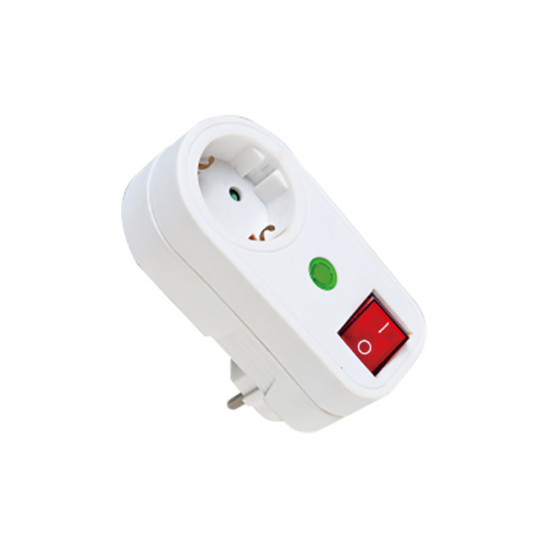 ΑΝΤΑΠΤΟΡΑΣ ΡΕΥΜΑΤΟΣ ΜΕ ΔΙΑΚΟΠΤΗ ON/OFF 1ΧΣΟΥΚΟ ΜΕ ΠΡΟΣΤΑΣΙΑ