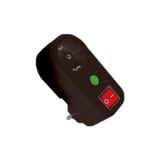 ΑΝΤΑΠΤΟΡΑΣ ΡΕΥΜΑΤΟΣ ΜΕ ΔΙΑΚΟΠΤΗ ON/OFF 1ΧΣΟΥΚΟ ΜΕ ΠΡΟΣΤΑΣΙΑ