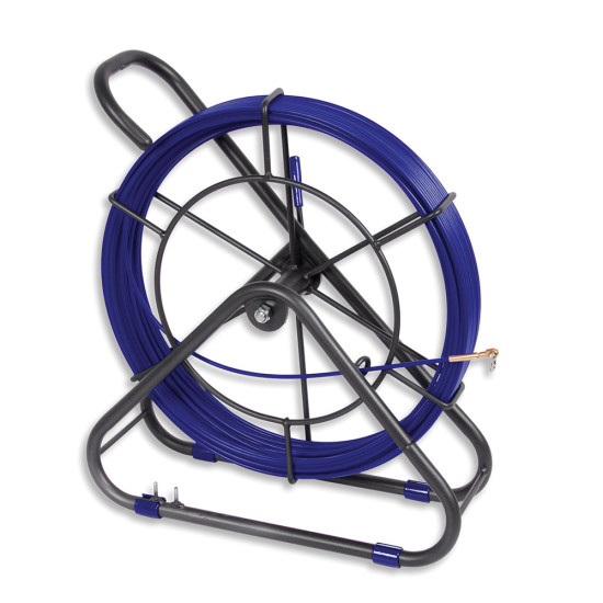 ΑΤΣΑΛΙΝΑ ΥΑΛΟΝΗΜΑ Ø 6mm 60m ΜΕ ΑΠΟΣΠΩΜΕΝΑ ΑΚΡΑ ΜΠΛΕ & ΜΕΤΑΛΛΙΚΟ ΣΤΡΟΦΕΙΟ