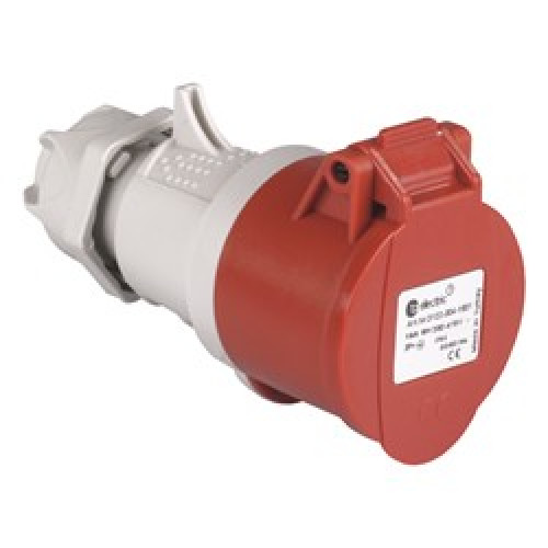 PLUG FEMALE IP44 3P+T 16A 400V